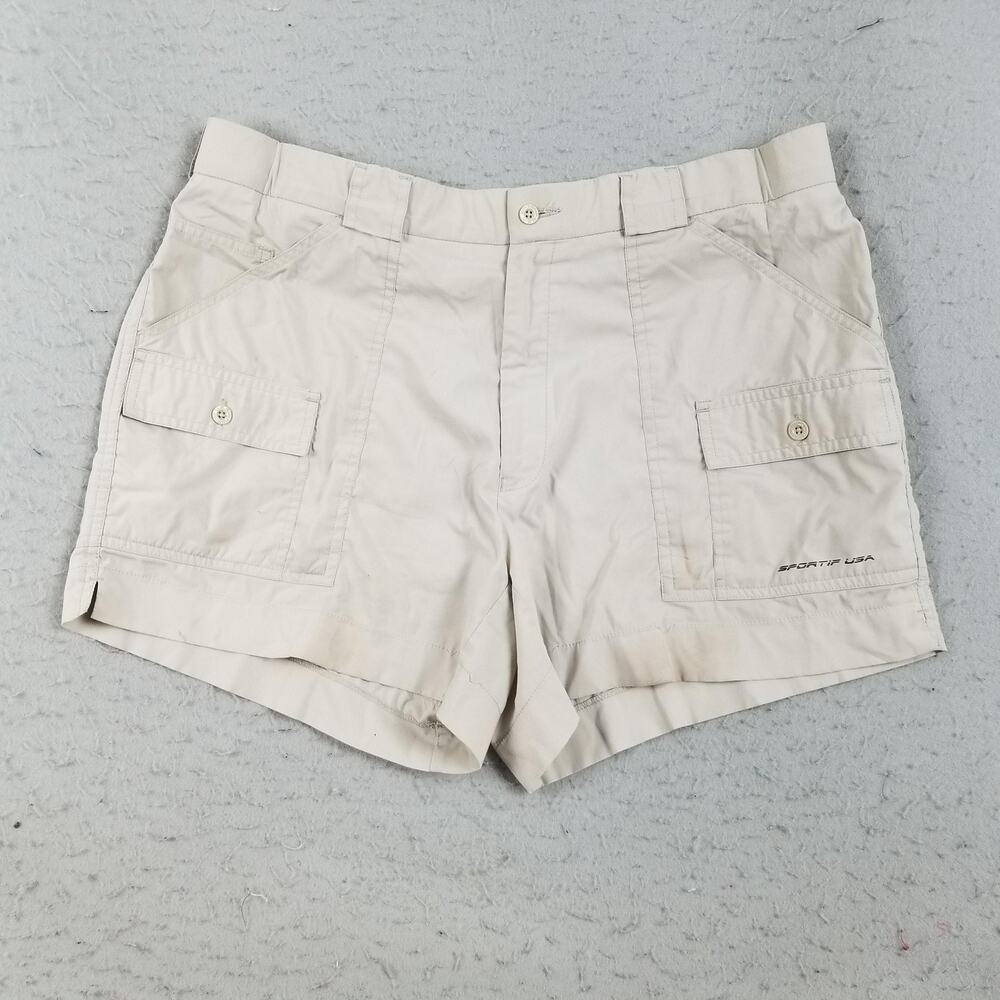 Sportif USA Shorts Mens 38 Outdoor Cargo Hiking Pockets Adventure Summer